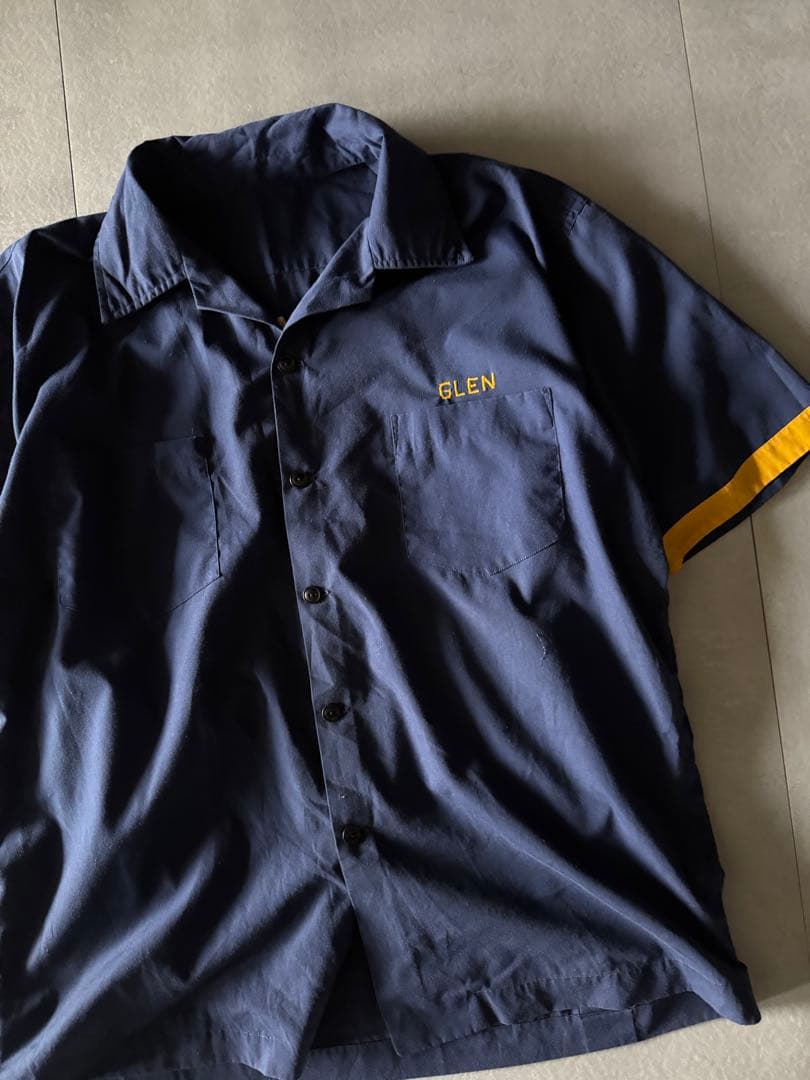 ウェア・シャツ 80's USN Guam Naval Station boring shirt