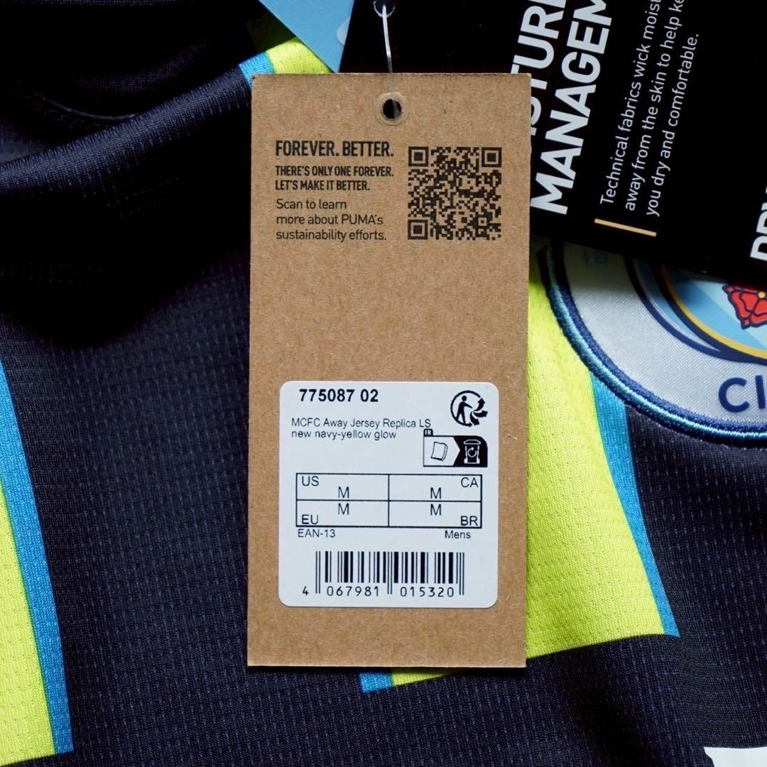 マンチェスター・シティ 24/25 ユニフォーム アウェイ 長袖 正規品 M