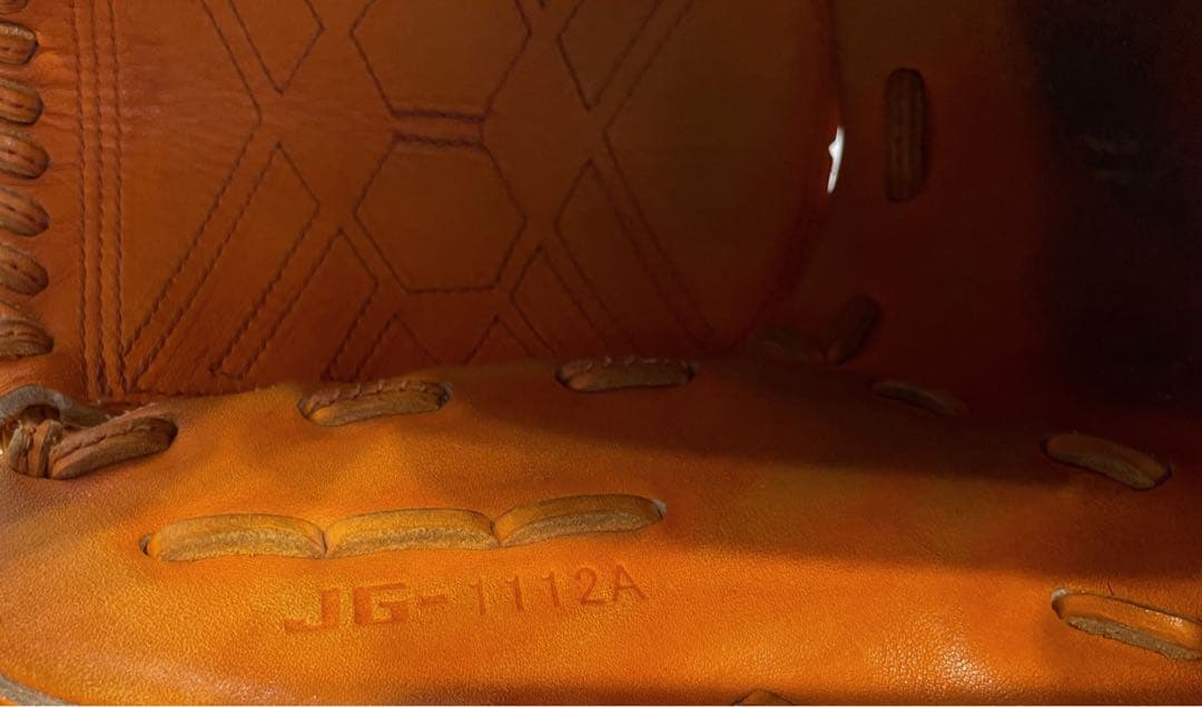 ジュンケイ アラミド 硬式 グラブ 投手用 右投げ オレンジ オイル型付け済