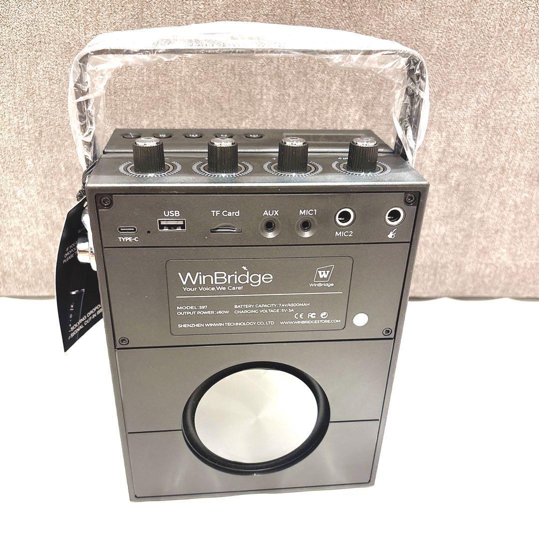 ポータブル拡声器 ポータブルスピーカー マイク 会議講演 カラオケ ワイヤレス