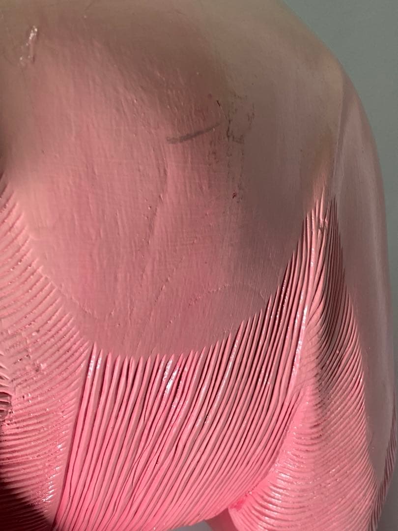 2479❣️ 木彫り　ピンク　象　幸運のシンボル　店舗　オブジェ