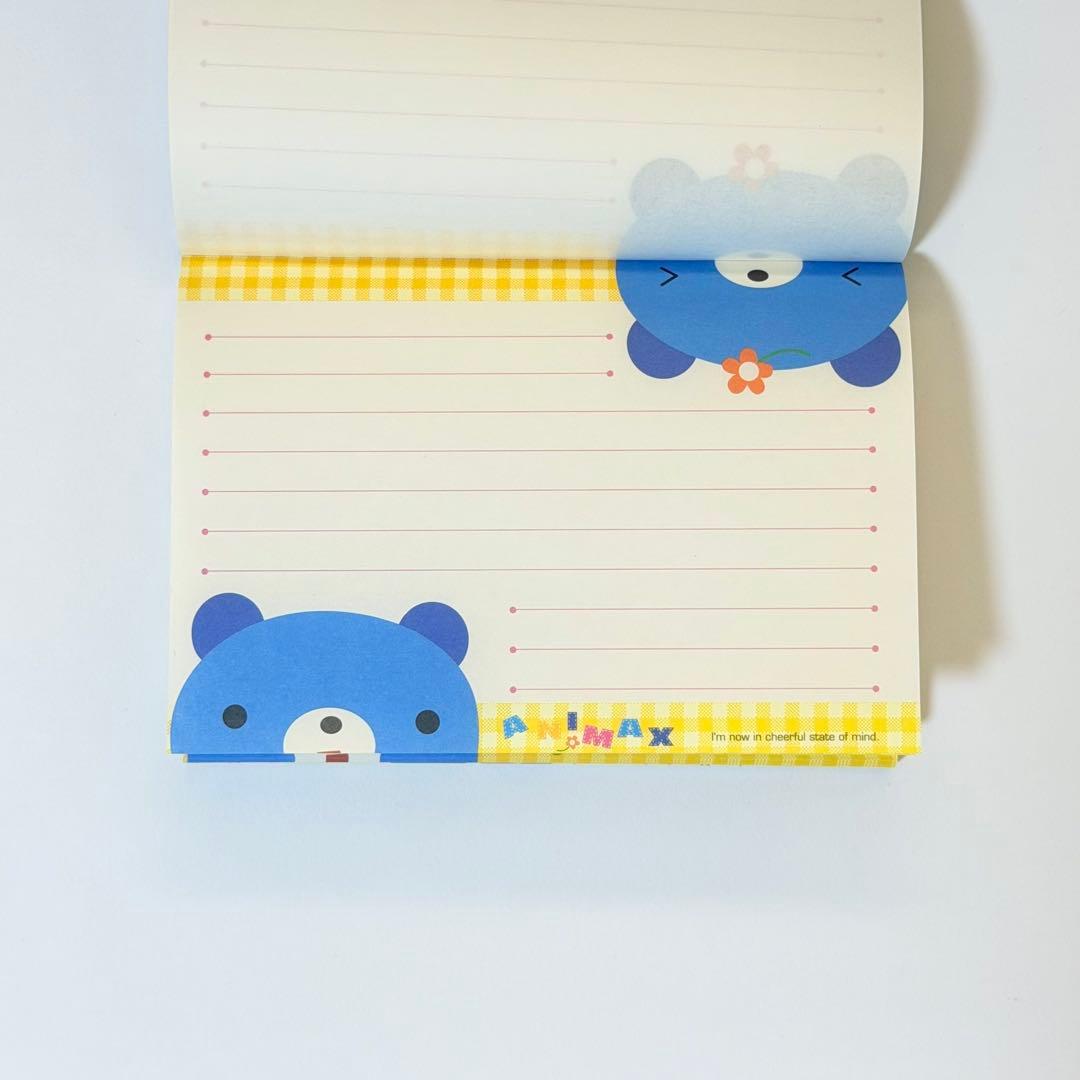【匿名配送】激レア！未使用！プレコ アニマル くま うさぎ メモ メモ帳 当時物