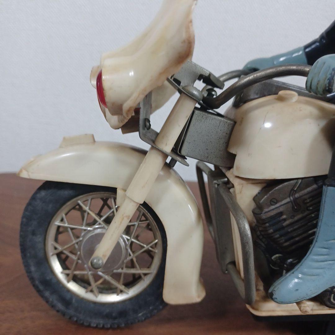 当時物　ヨネザワ製　銀マスク「仮面ライダー＆サイクロン号」フリクション走行玩具