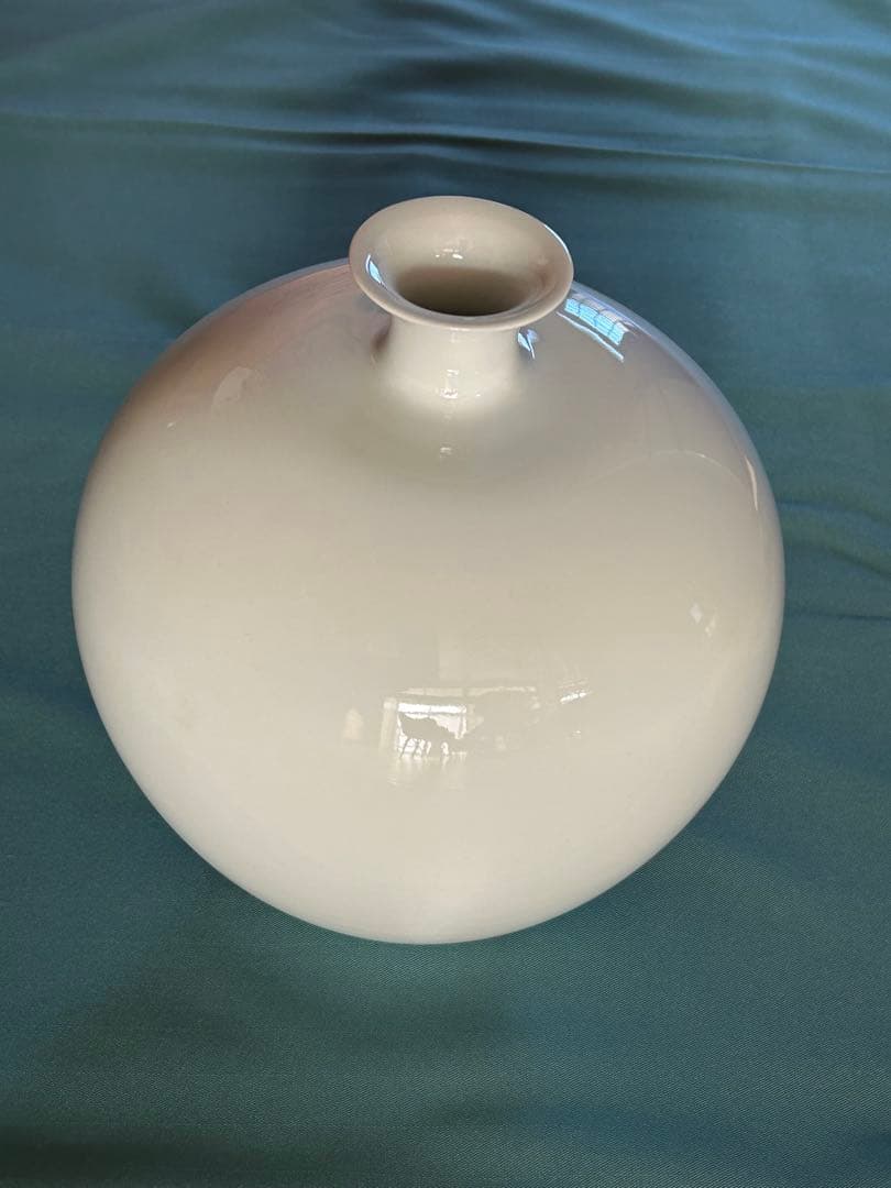 白磁　花瓶　高麗庵清六窯　清六作