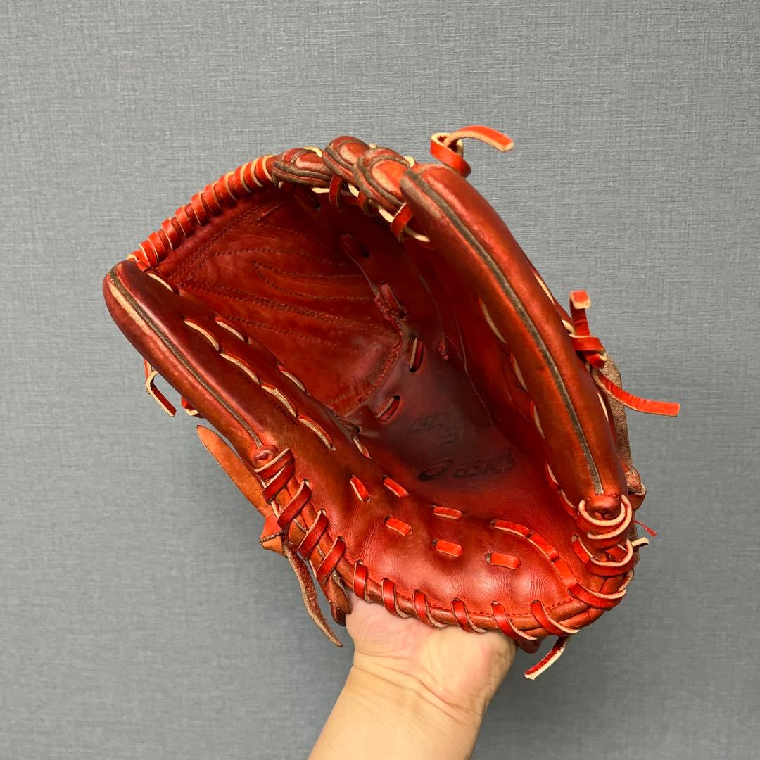 1146 アシックス キップレザー 型抜群 即戦力 硬式 投手用グローブ