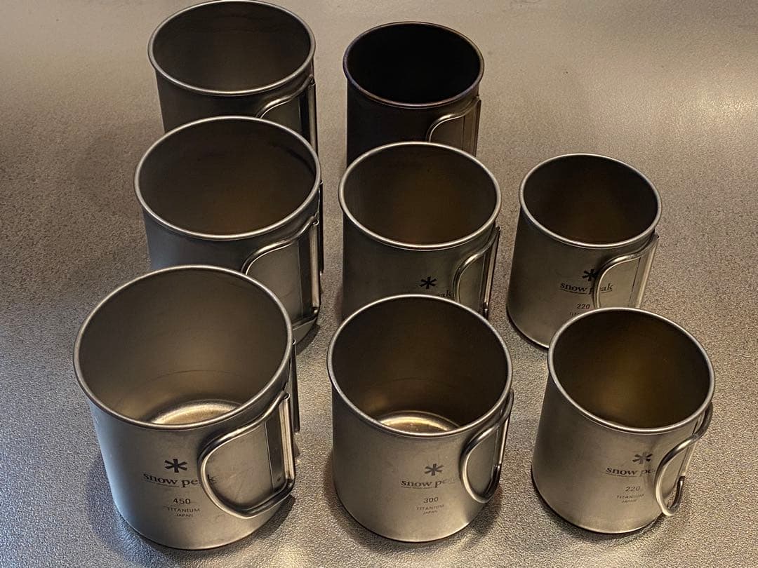  peak チタンシングルマグカップ 8個セット