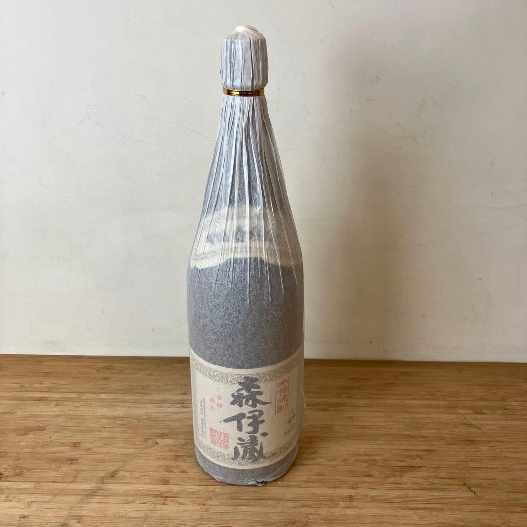 未開栓 1800ml 森伊蔵 本格芋焼酎 かめ壺 包装袋入り