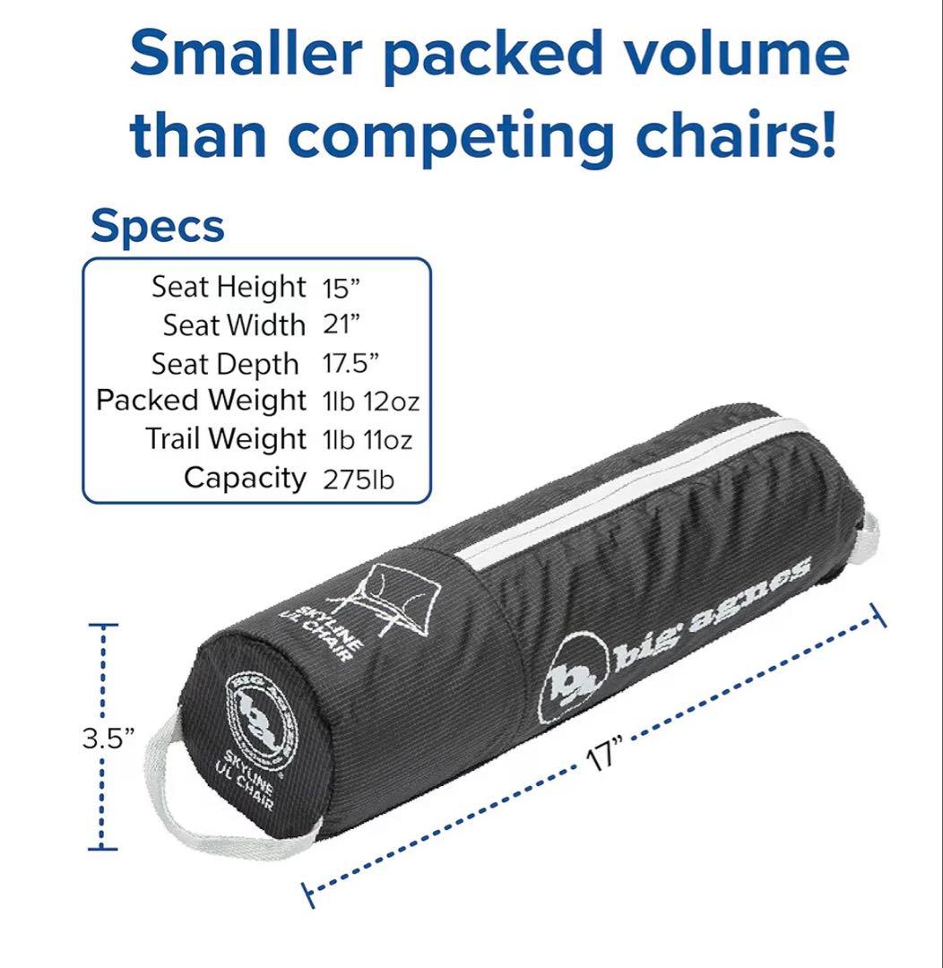 ビッグアグネス スカイラインUL チェア ブラック