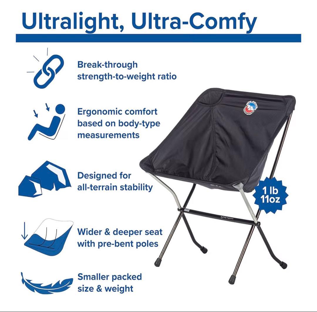 ビッグアグネス スカイラインUL チェア ブラック