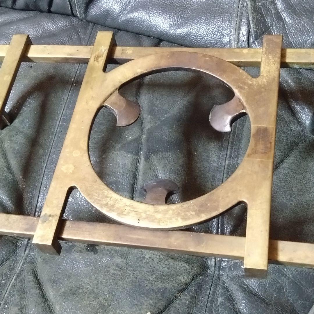 真鍮　吉原型　五徳　レトロ