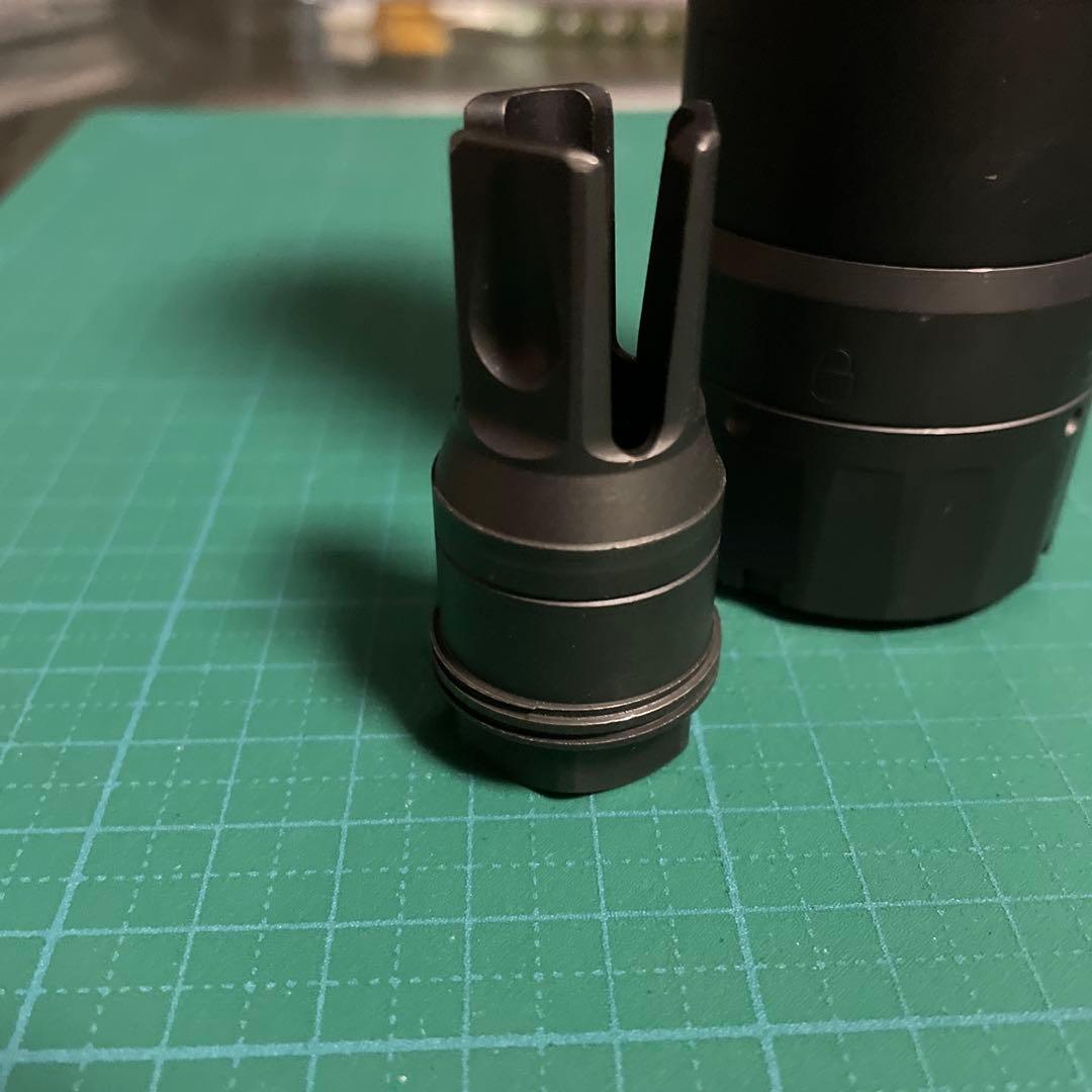 SIG SLX 556-QDタイプ サプレッサー&フラッシュハイダーセット BK