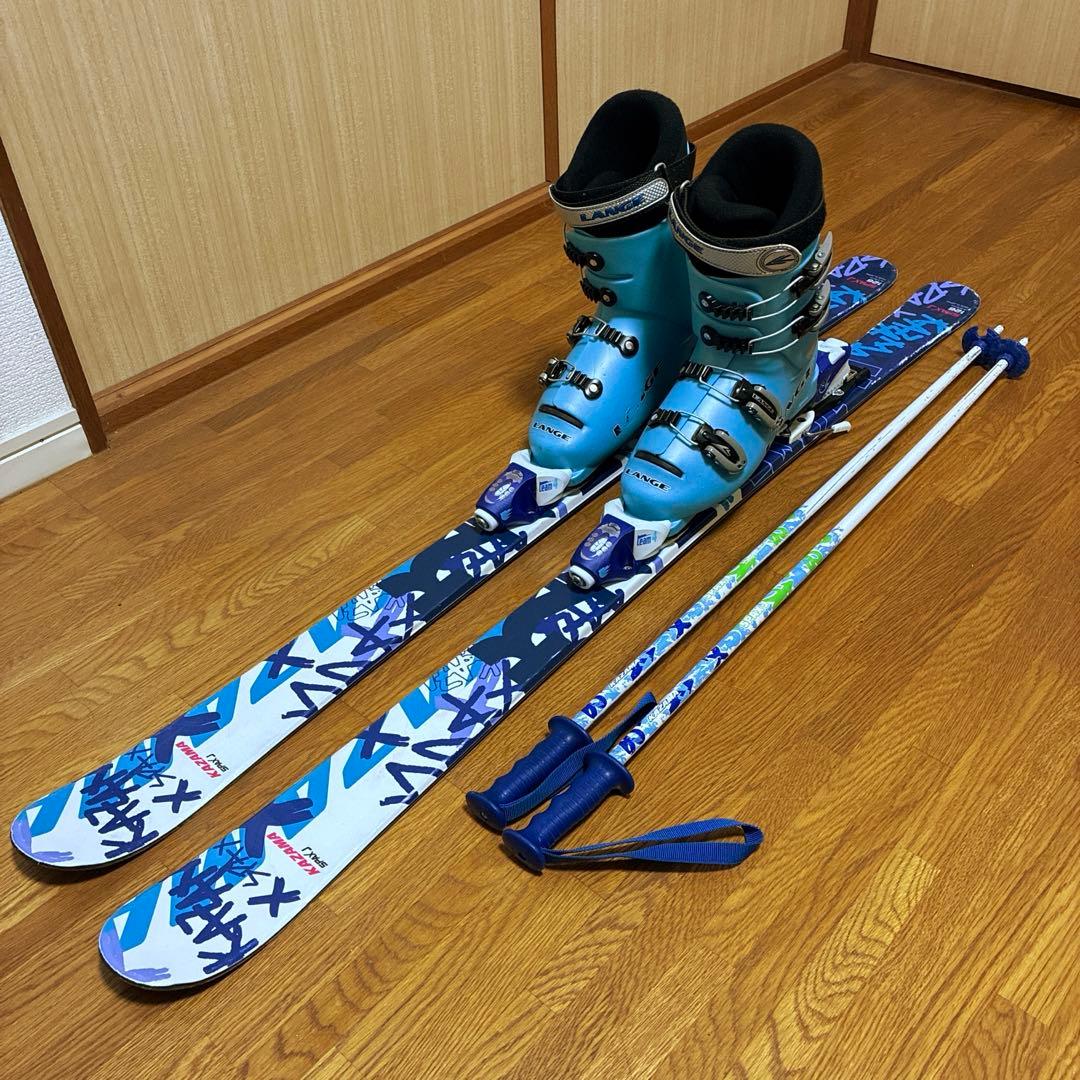 ジュニア用スキーセット126/90/24.5cm