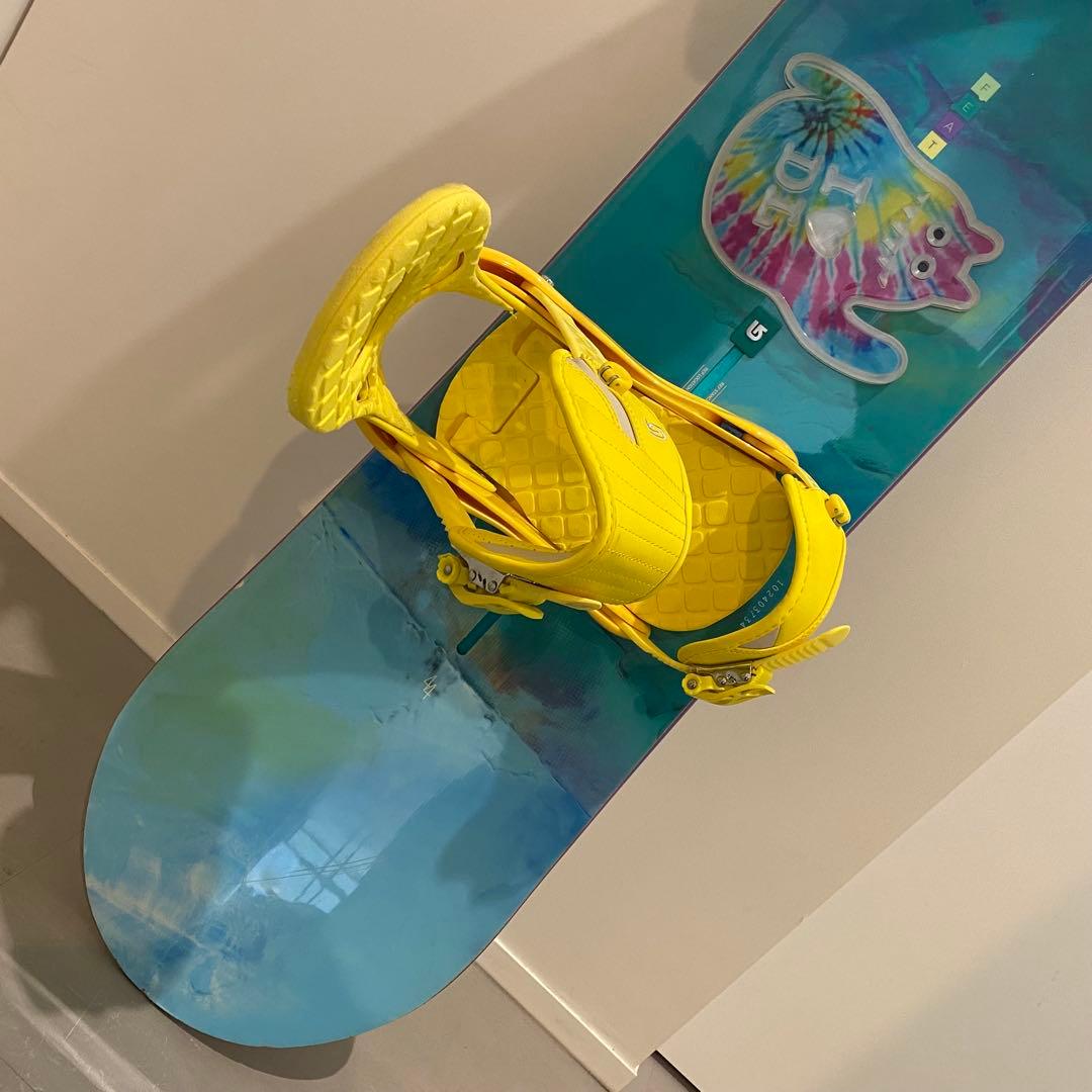 Burton スノーボード 144cm イエロー