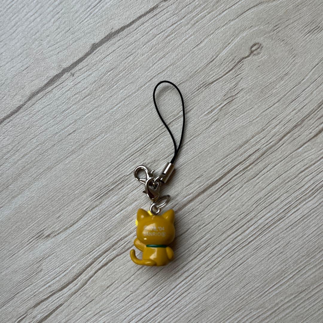 ハローキティ　茶猫　ファスナーマスコット　ストラップ　2004年