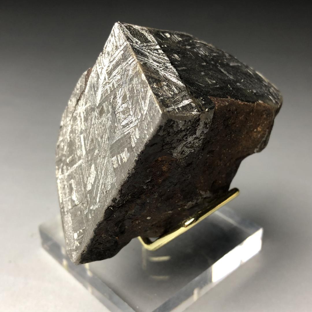 アルタイ隕石 鉄隕石　外皮付き隕石　エンドカット　原石　重さ約415ｇ