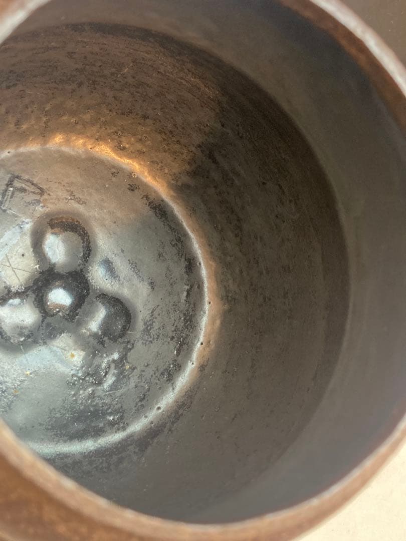 釜師 佐藤浄清 作 瓢形釜 共箱 茶道具 ほぼ未使用品