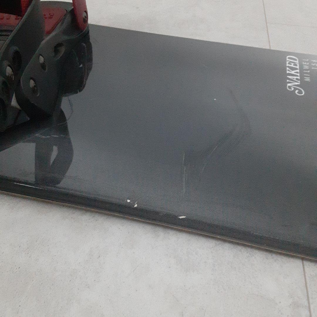 NAKED MILWEL スノーボードセット 156 キスマーク ビンディング付