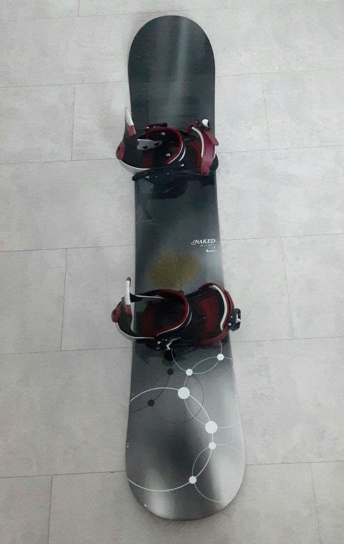 NAKED MILWEL スノーボードセット 156 キスマーク ビンディング付