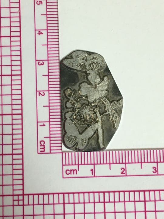 お花と蝶❤️和風❤️レザークラフト❤️亜鉛版刻印