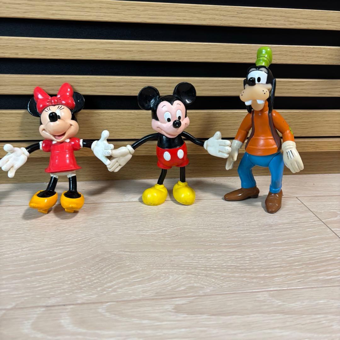 レトロ　ディズニー　フィギュア　ミッキー　ミニー　グーフィー　レア　ヴィンテージ
