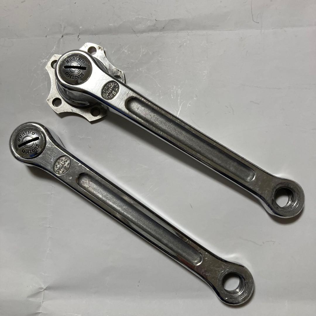 スギノプロダイナミッククランクセット165mm(ポリッシュ)クランクキャップ付