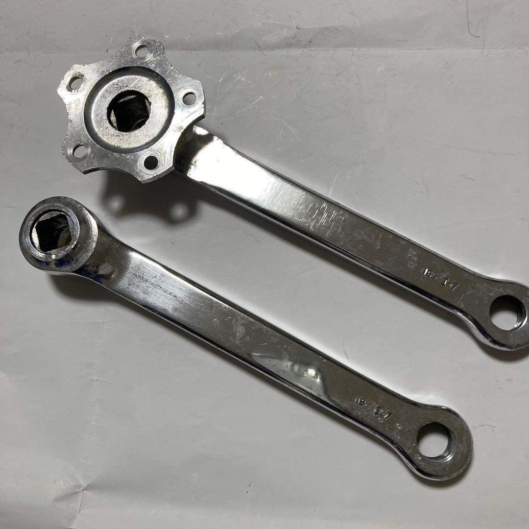 スギノプロダイナミッククランクセット165mm(ポリッシュ)クランクキャップ付