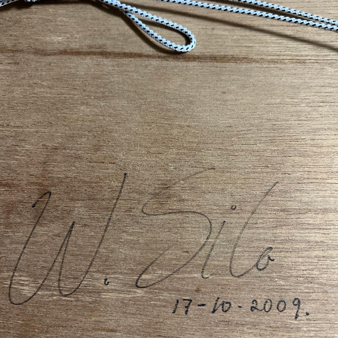 W. Silo フクロウの絵画 2009年制作