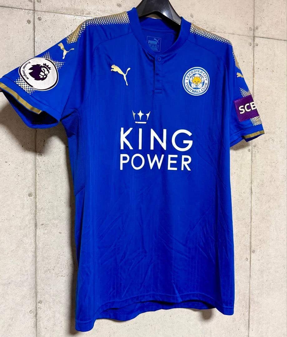 【美品！】17/18 レスター・シティFC ♯20 岡崎慎司【Lサイズ】ホーム