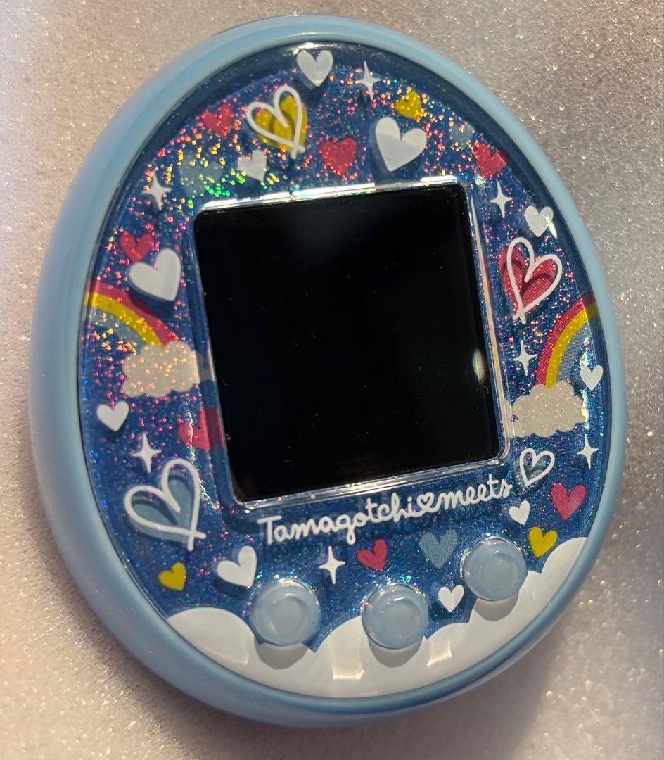 ー*ー様 たまごっちTamagotchi meets 青 ハートと虹デザイン
