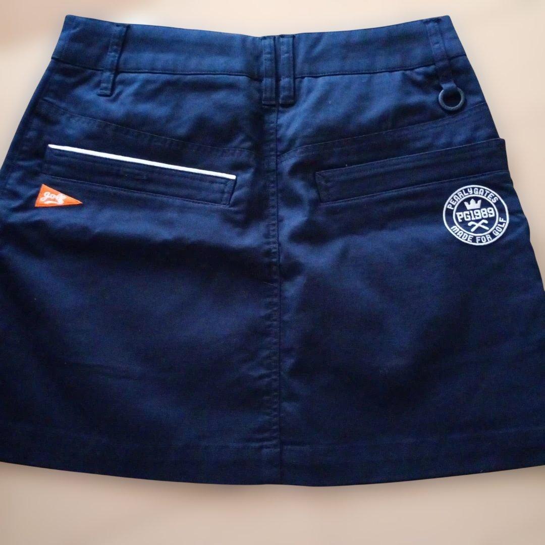 パーリーゲイツ クール＆ドライ ネイビースカート