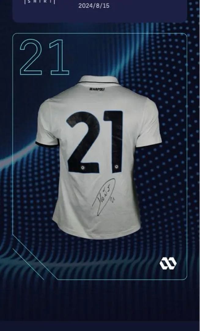 ナ*ン様 ナポリ　ポリターノ　実使用サイン入りユニフォーム