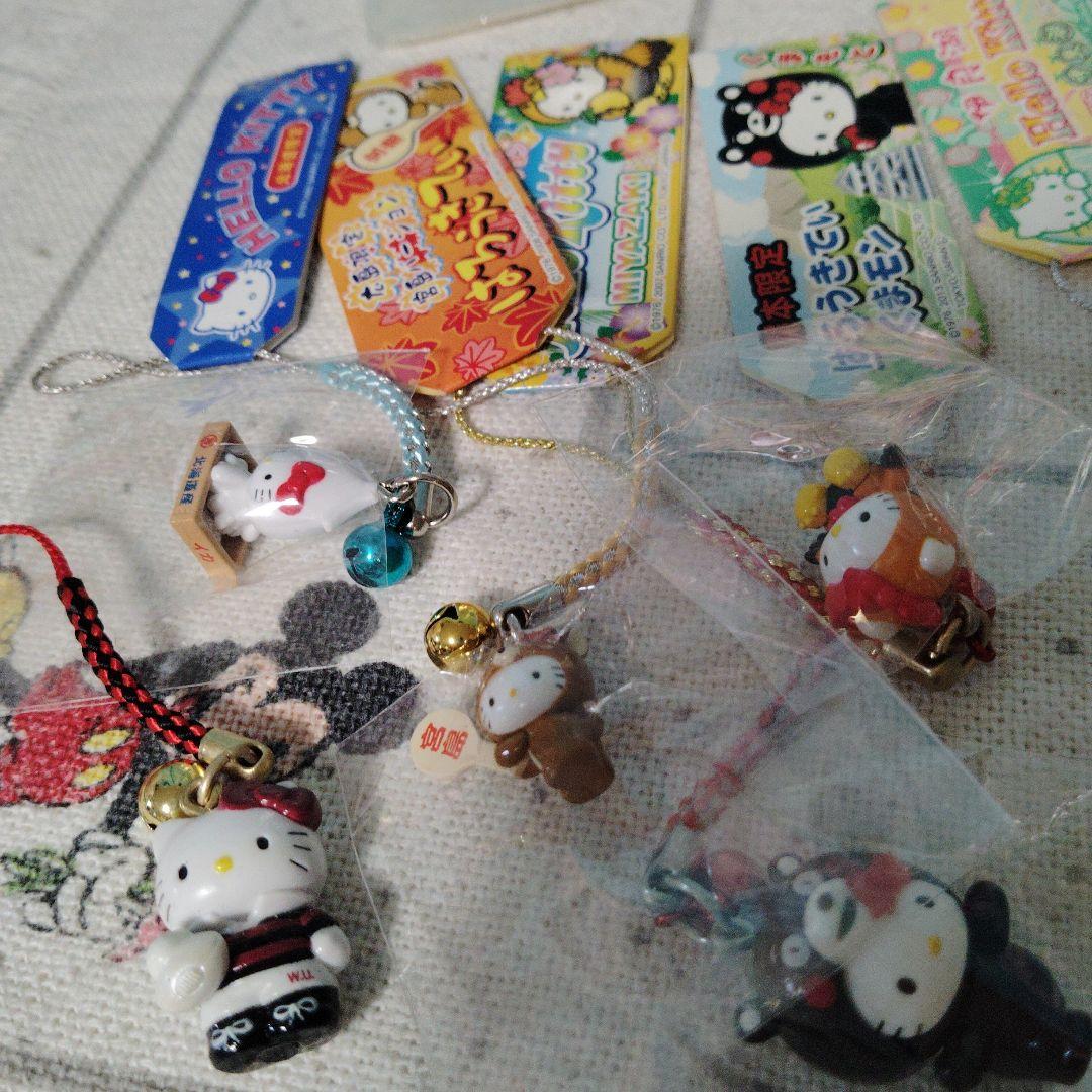 ハローキティ ストラップ まとめ ご当地　根付　ねつけ　ボールペン　限定