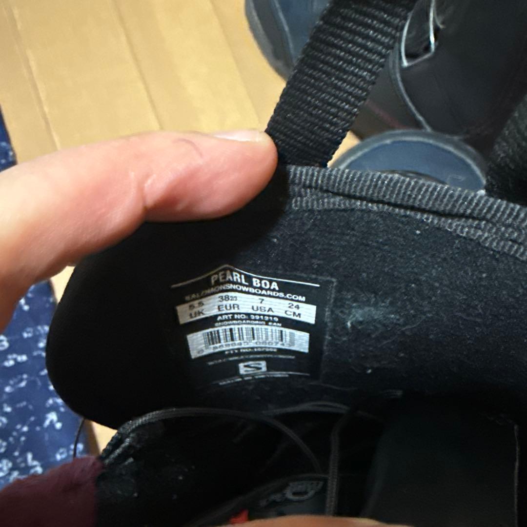 Salomon レディース スノーボードブーツ ブラック/パープル 24cm