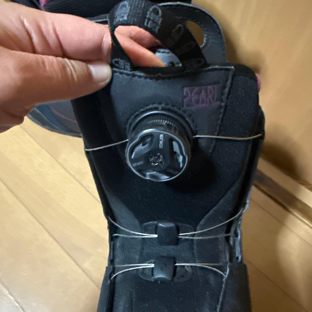 Salomon レディース スノーボードブーツ ブラック/パープル 24cm