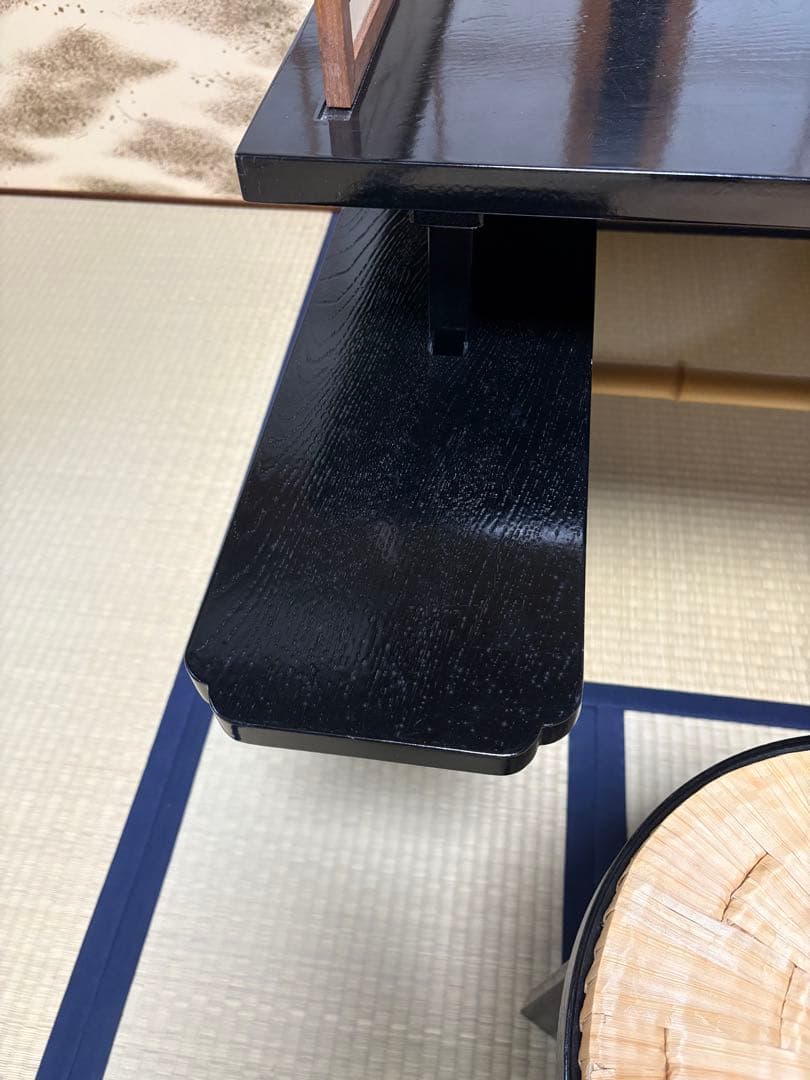 【中古品】茶道具 点茶盤 掻合塗 表用セット