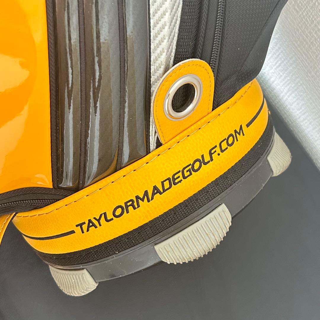 テーラーメイド キャディバッグ 黄×黒 フード付