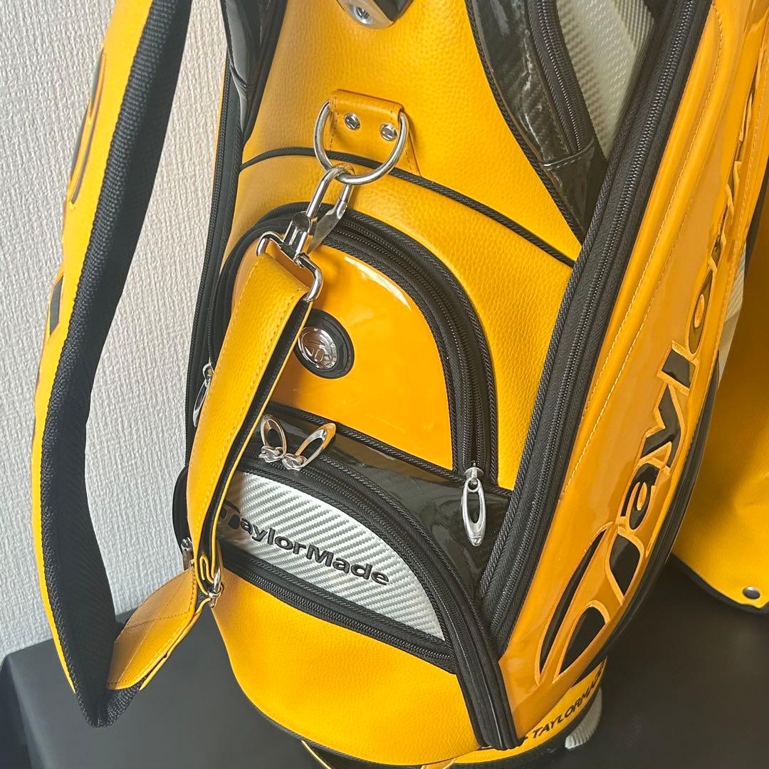 テーラーメイド キャディバッグ 黄×黒 フード付
