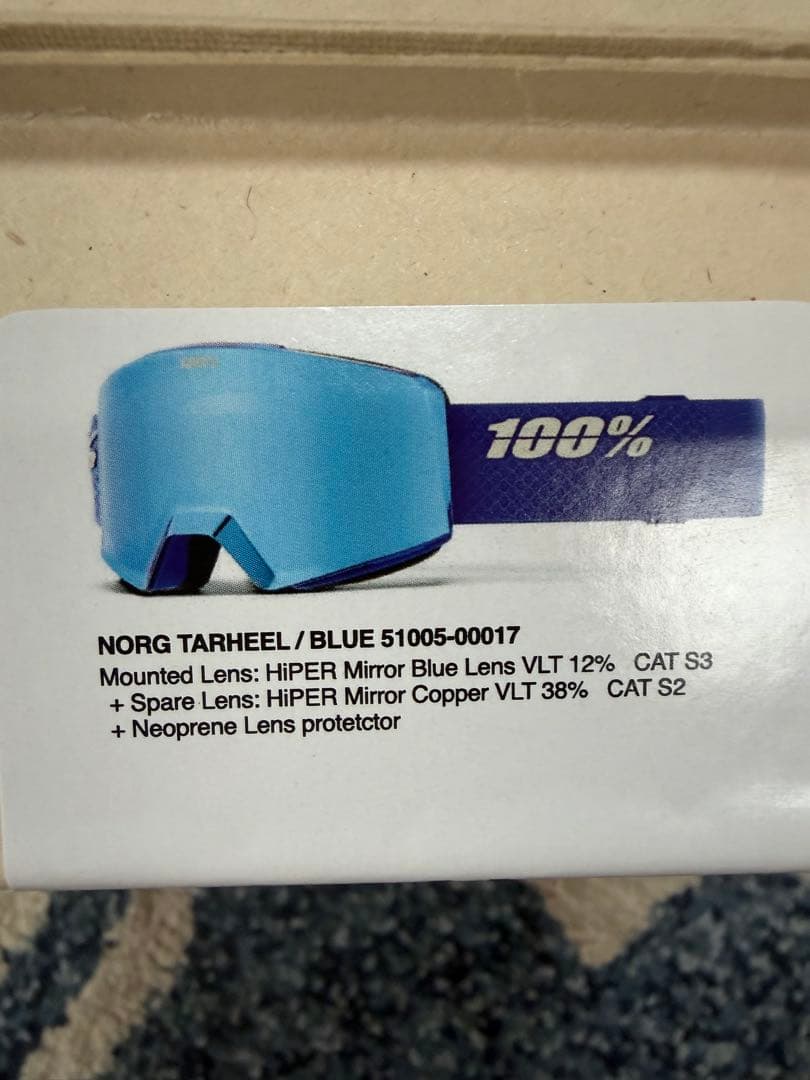 スノーボード　ゴーグル　100% スペアレンズ