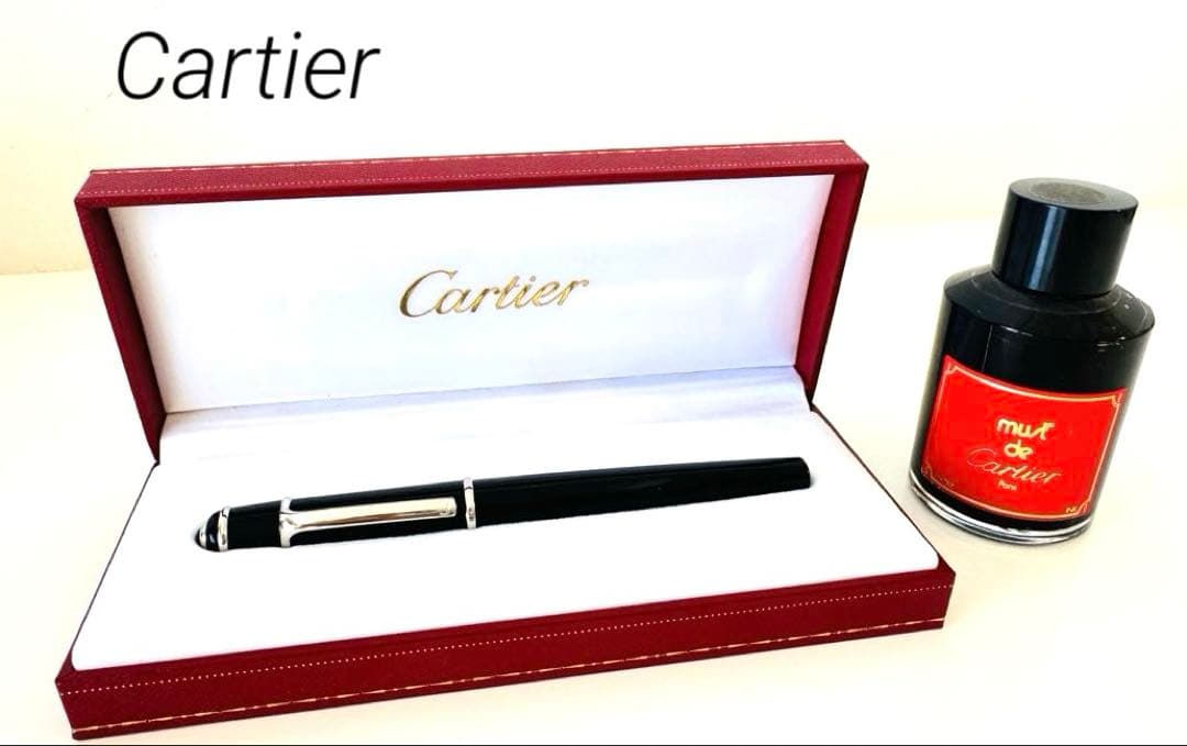 カルティエ 万年筆 ディアボロ ドゥ ブラック &シルバー
