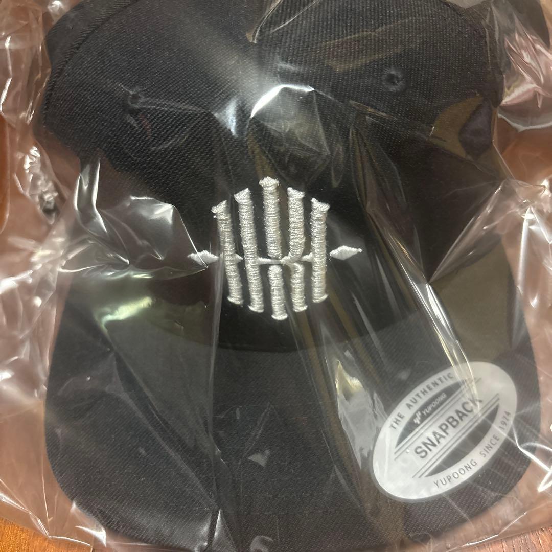 khi ブラック キャップ　帽子　刺繍ロゴ RIZIN 萩原京平