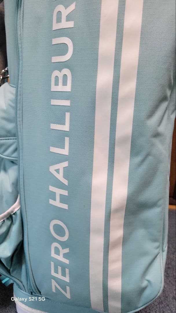 ゼロハリバートン キャディバッグ 水色 軽量 スタンド9型