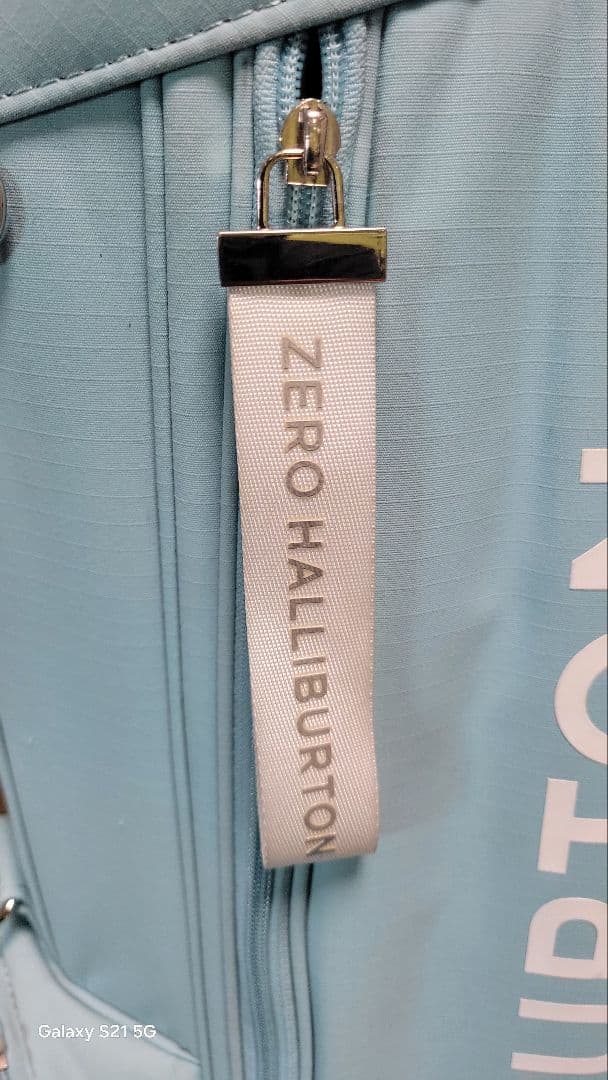 ゼロハリバートン キャディバッグ 水色 軽量 スタンド9型