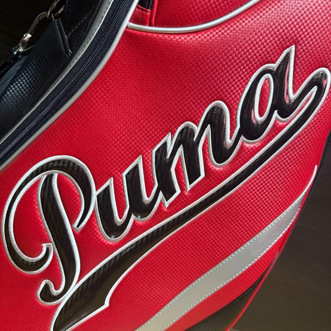Puma ゴルフバッグ キャディバッグ レッド ブラック