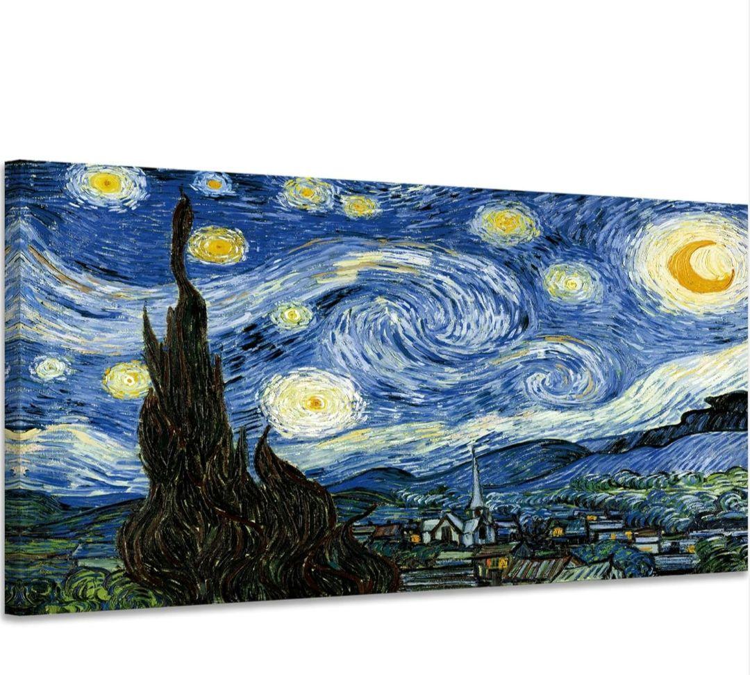 ファンゴッホの人気な星月夜の絵画・50*80