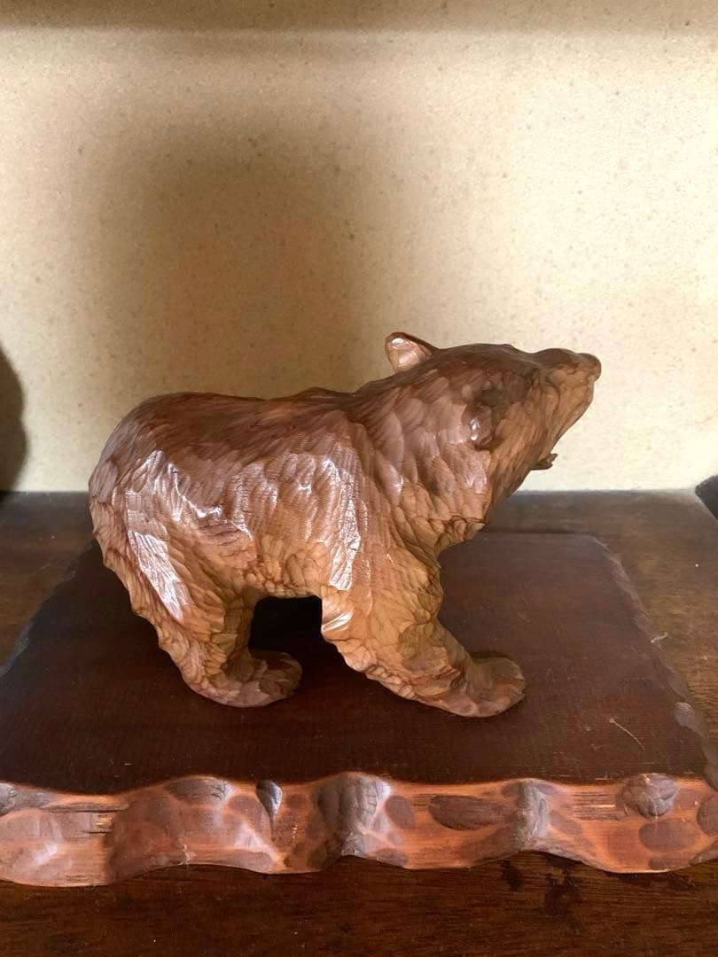 現代の名工　平塚賢智　　木彫り熊