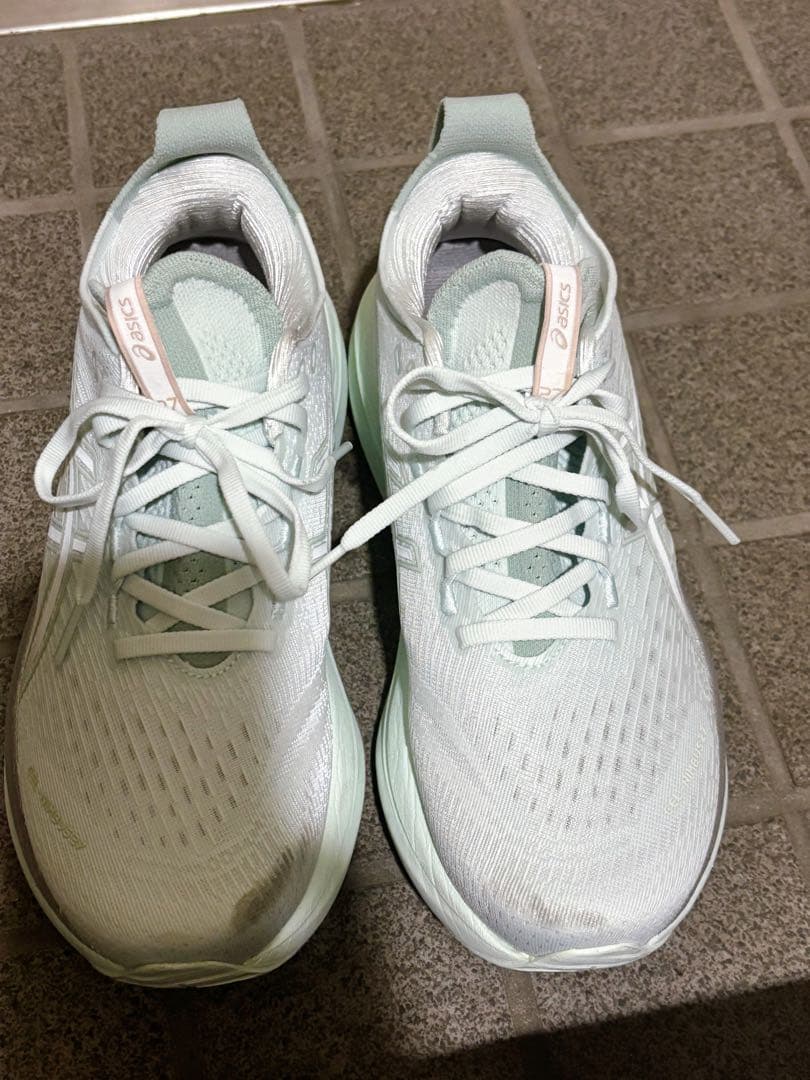 ウォーキング・ランニングウェア ASICS GEL-NIMBUS 27 Pure Aqua/White 24.5