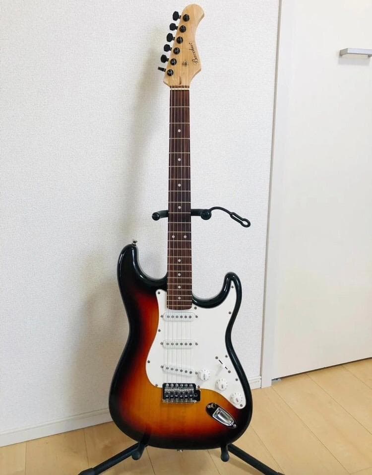 Bacchus BST-1R 3TS ストラトタイプ サンバースト ソフトケース