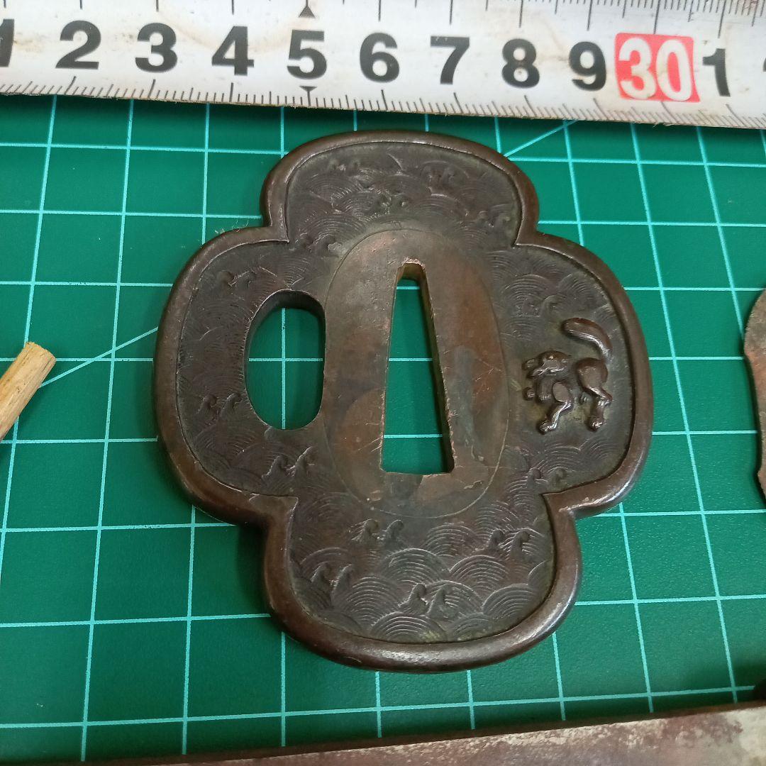 脇差拵え／残欠刃引合法カット品　玉鋼日本刀