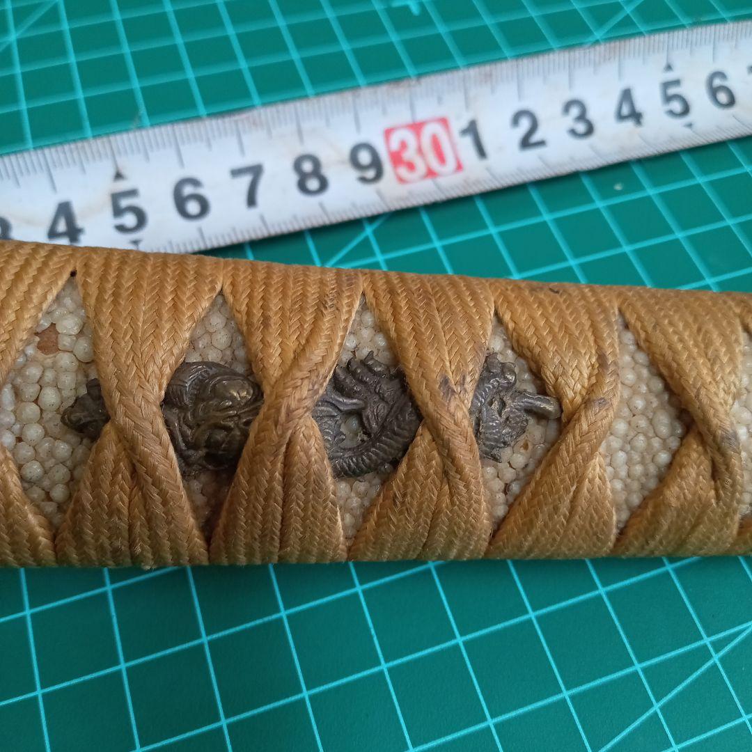 脇差拵え／残欠刃引合法カット品　玉鋼日本刀