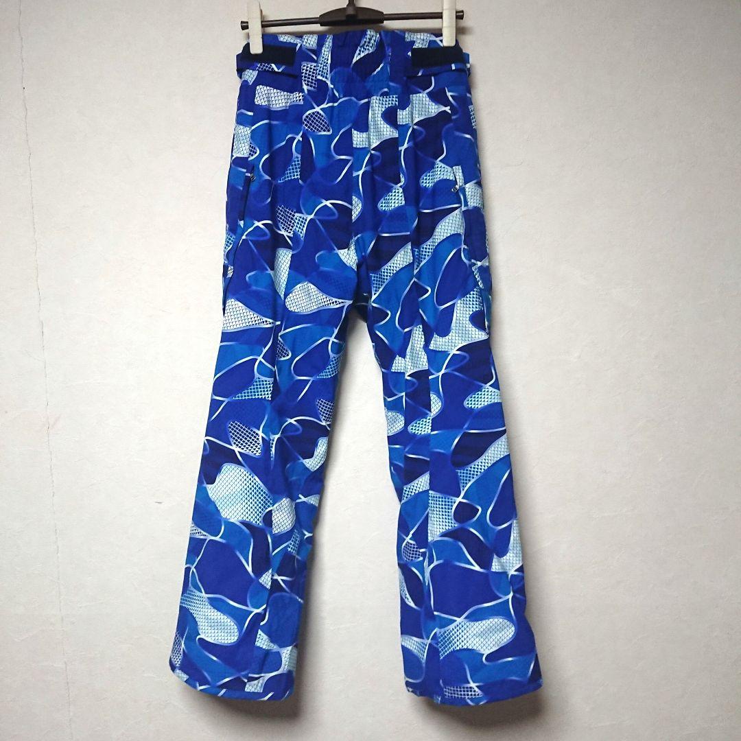 送料無料【Phenix】青白総柄スキーパンツ S ORCA SHELL